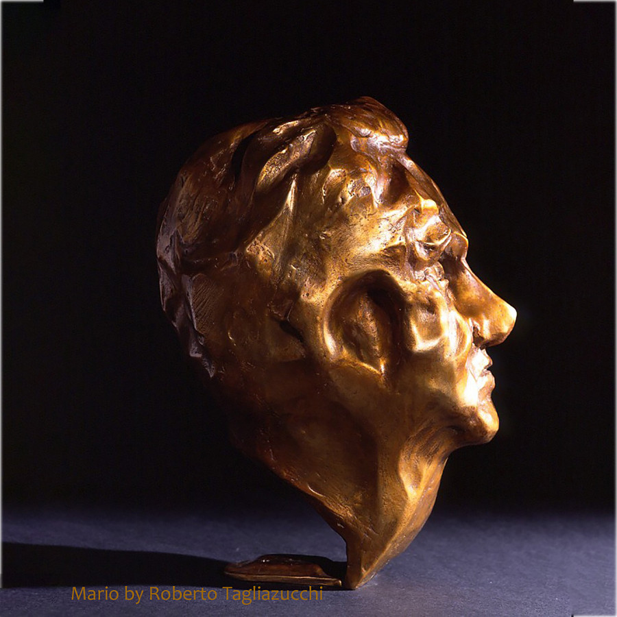 MARIO(ritratto)- scultura in bronzo di Roberto Tagliazucchi