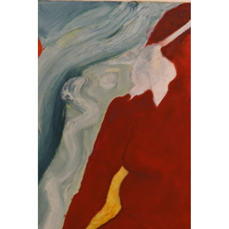 LA CUBISTA - olio su tela  di roberto tagliazucchi