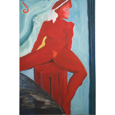 THE CUBIST - oil on canvas by Roberto tagliazucchi