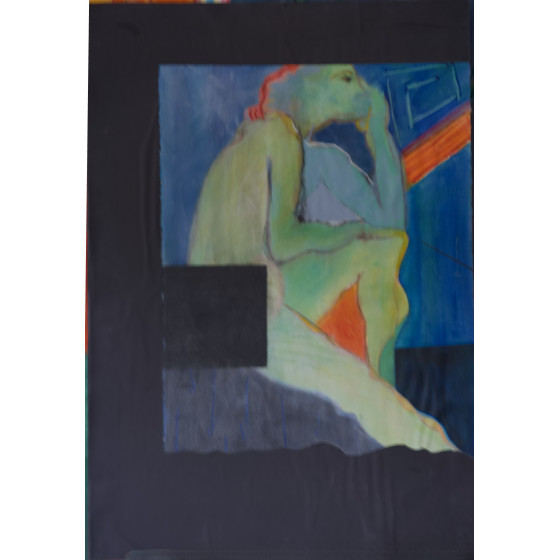 PENSIERI - acrylic painting by roberto tagliazucchi