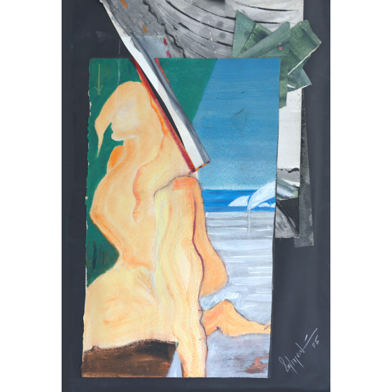 At the sea - acrylic painting by roberto tagliazucchi