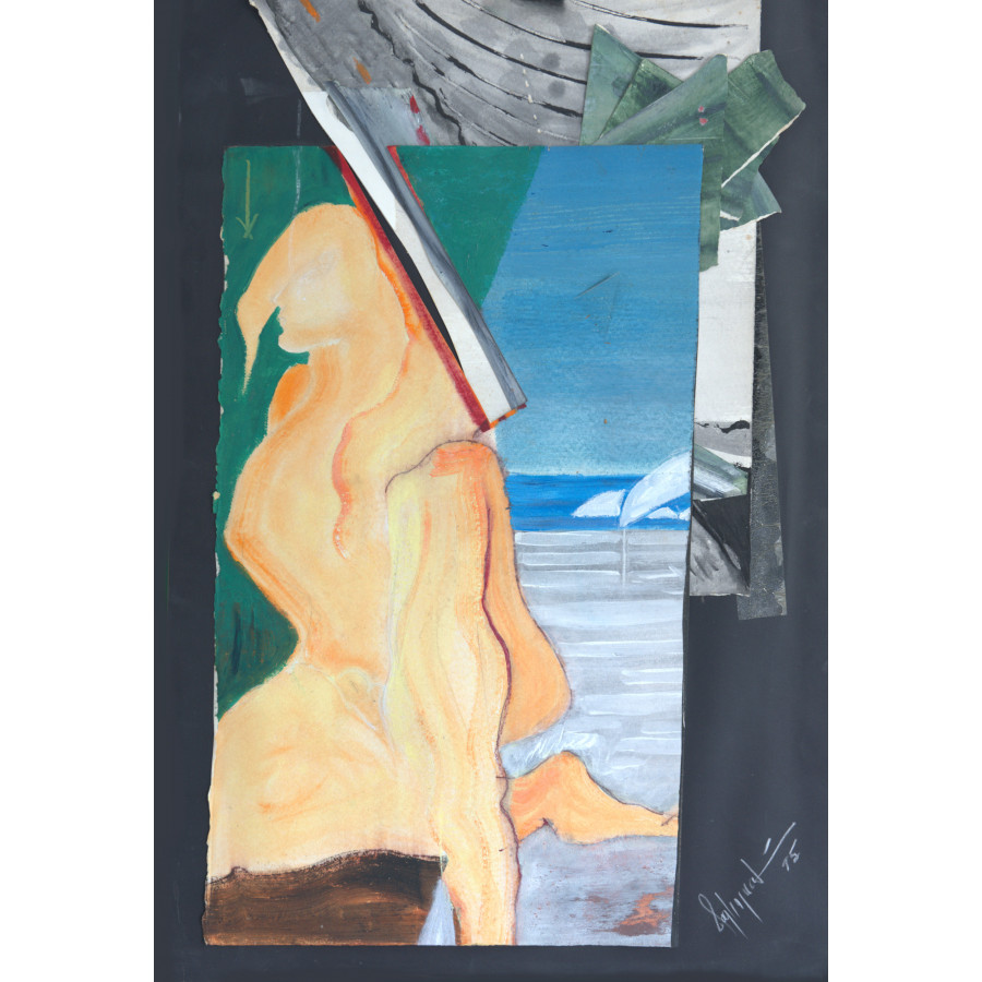 At the sea - acrylic painting by roberto tagliazucchi