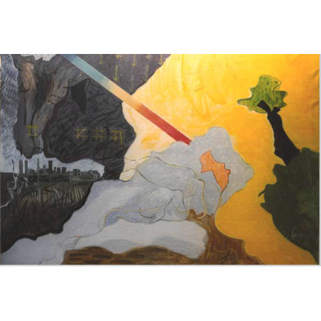 Conversion de Saint Paul  - peinture acrylique de roberto tagliazucchi