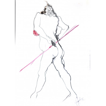 DESSIN au crayon de Roberto Tagliazucchi
