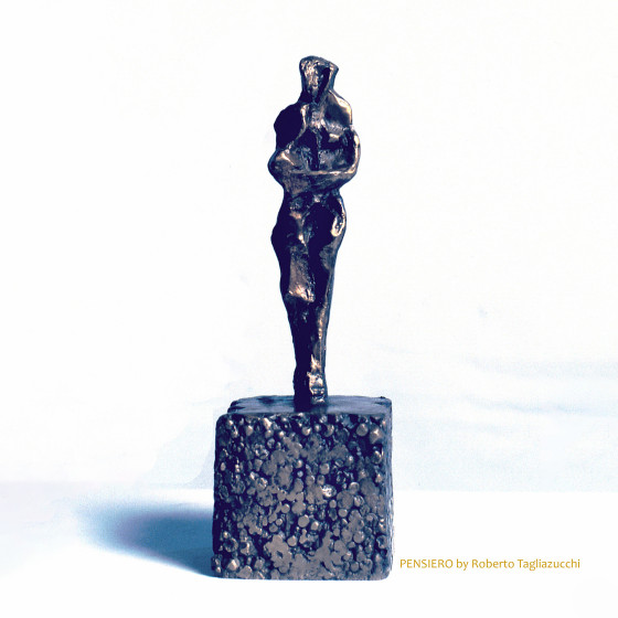 MIND - bronze sculpture by Roberto Tagliazucchi