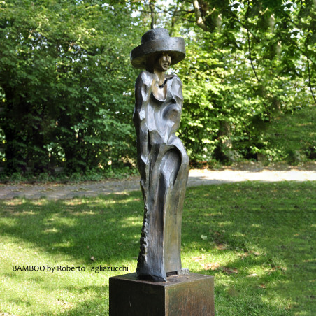 BAMBOU   - sculpture en bronze de Roberto Tagliazucchi