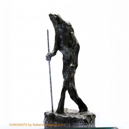 MARCHEUR - sculpture en bronze de Roberto Tagliazucchi
