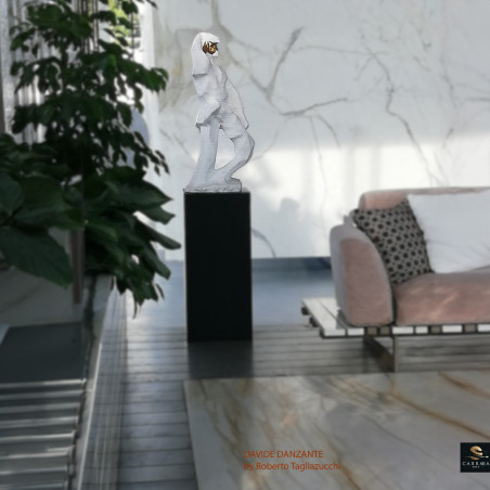 DAVIDE danzante - marble sculpture by Roberto Tagliazucchi