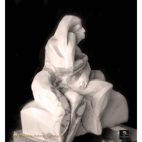 HUG - marble sculpture by Roberto Tagliazucchi