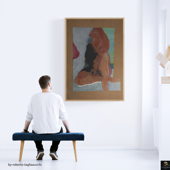 À LA MER - huile sur toile de Roberto tagliazucchi