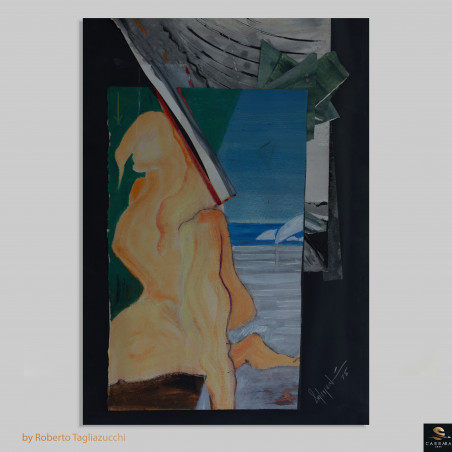 At the sea - acrylic painting by roberto tagliazucchi